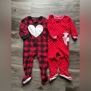 18 month Carter’s fleece Jammie’s
